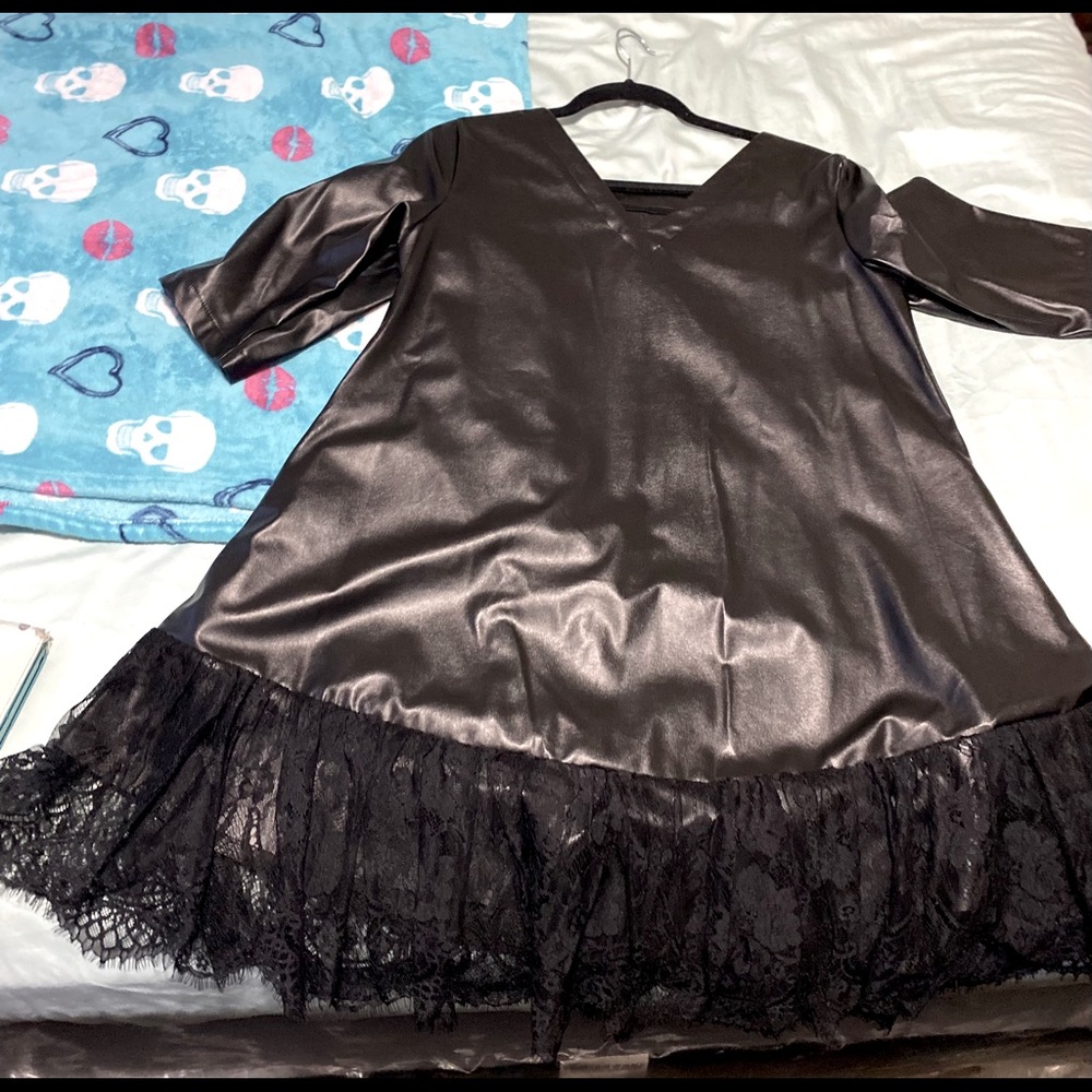 Leather dress